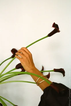 ferm LIVING Verso bordsvas, svart - brun