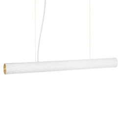 ferm LIVING Vuelta hänglampa, 100 cm, vit - mässing