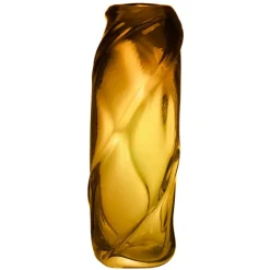 ferm LIVING Water Swirl hög vas, amber