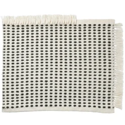 ferm LIVING Way matta 50 x 70 cm, off white - mörkblå