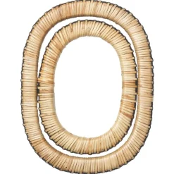 ferm LIVING Weave underlägg, 2-pack, natur - svart