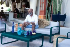 Fermob Bellevie 2-sitsig soffa, kaktus - flanellgrå