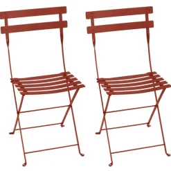 Fermob Bistro Metal stol, 2-pack, röd ockra
