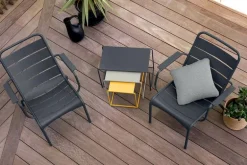 Fermob Luxembourg låg fåtölj, antracit