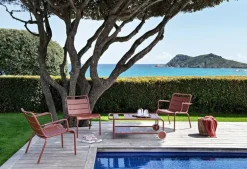 Fermob Luxembourg låg fåtölj, acapulco blue