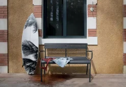 Fermob Luxembourg 2-sitsbänk, röd ockra