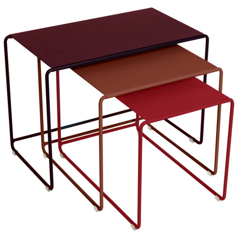 Fermob Oulala satsbord, set om 3, floral getaway