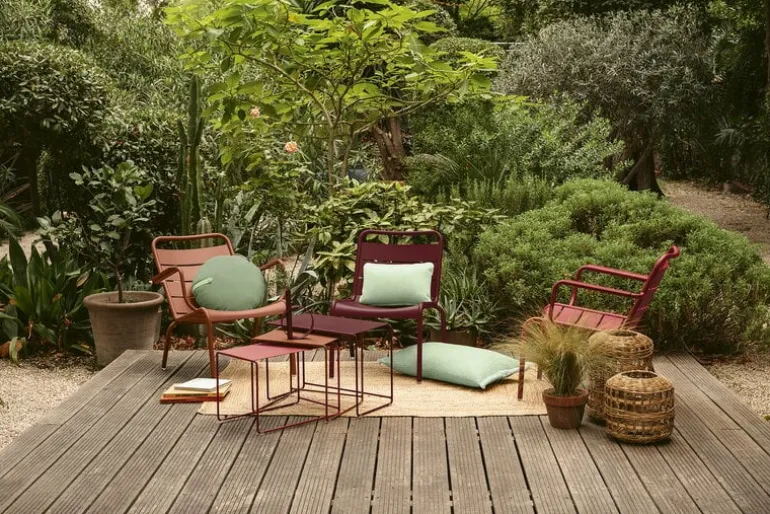 Fermob Oulala satsbord, set om 3, floral getaway