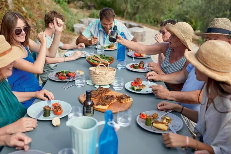 Fermob Ribambelle utdragsbord, XL, acapulco blue