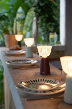 Fermob Swiing bärbar bordslampa, 20 cm, antracit