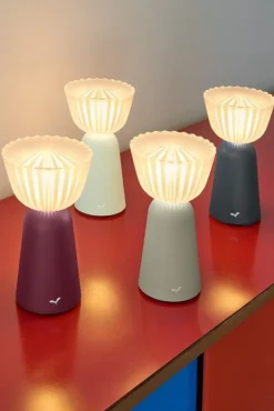 Fermob Swiing bärbar bordslampa, 20 cm, antracit