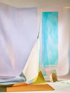 Finarte Kortteli matta, vit - gul