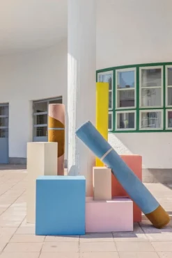 Finarte Ruukku matta, guld - blå