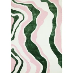 Finarte Virta-matta, vit - grön