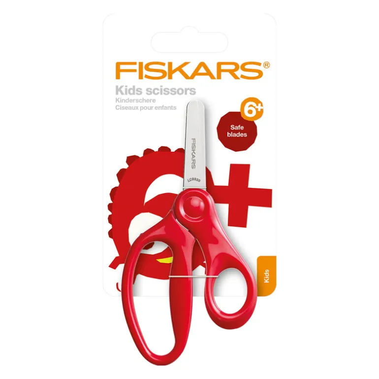Fiskars Barnsax 13 cm, röd