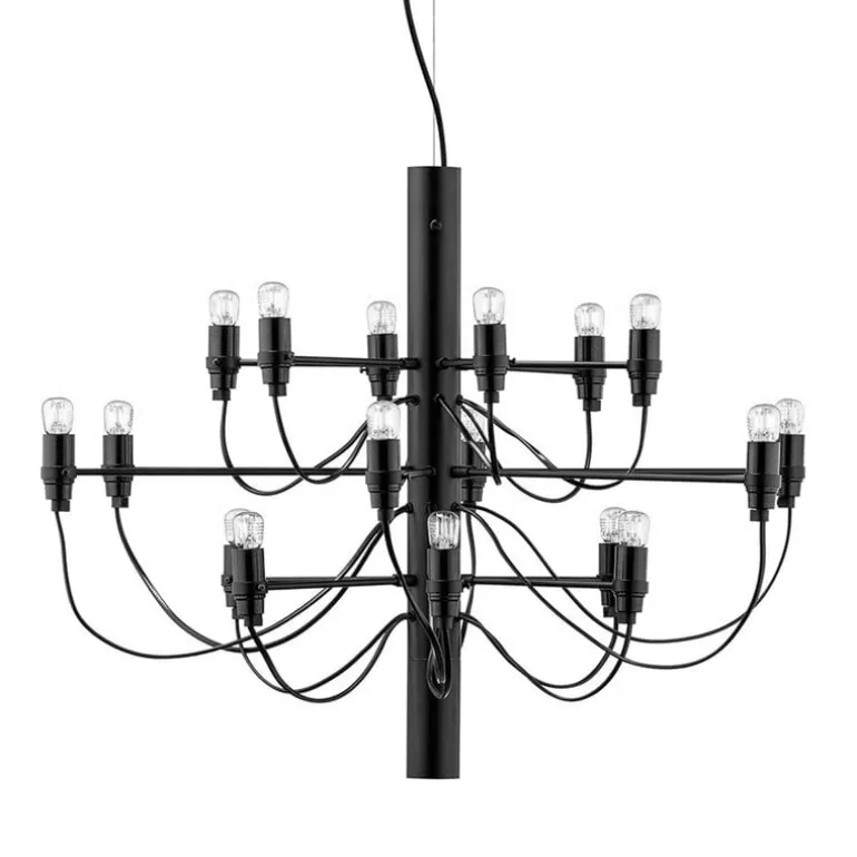 Flos 2097/18 ljuskrona, svart