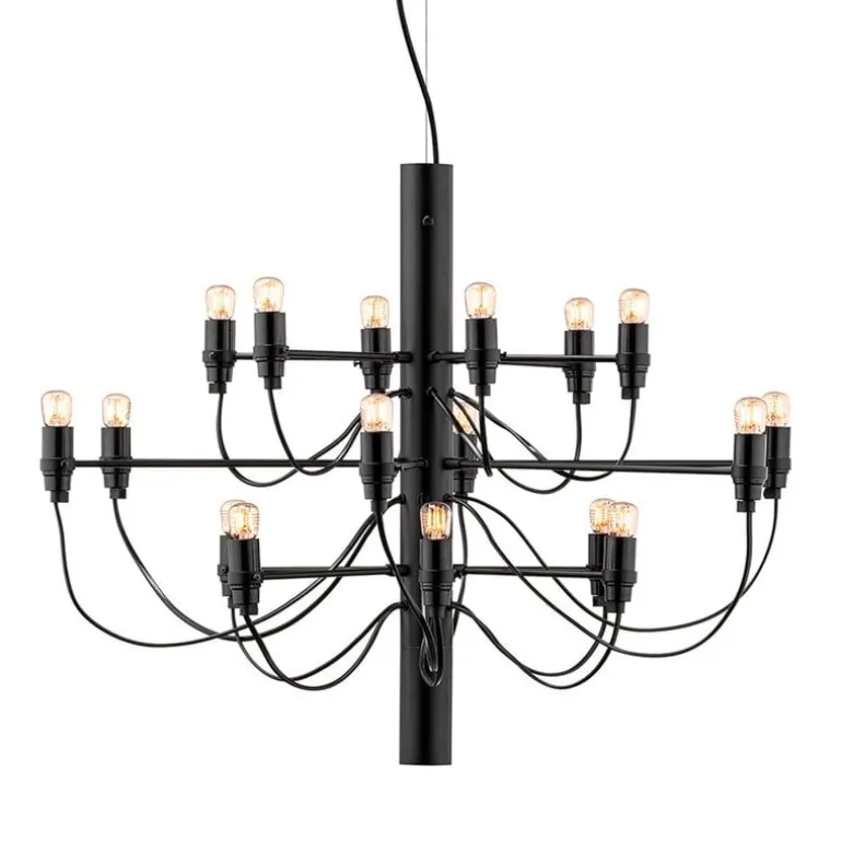 Flos 2097/18 ljuskrona, svart