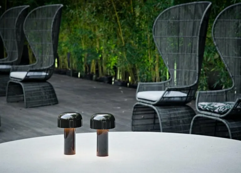 Flos Bellhop bordslampa, cioko brown