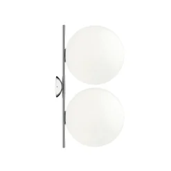 Flos IC C/W2 Double vägg-/taklampa, krom
