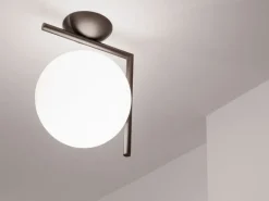 Flos IC C/W2 vägg-/taklampa, svart