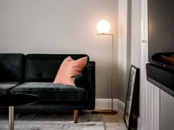 Flos IC F1 golvlampa, mässing