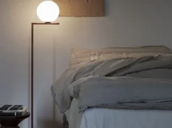 Flos IC F1 golvlampa, mässing