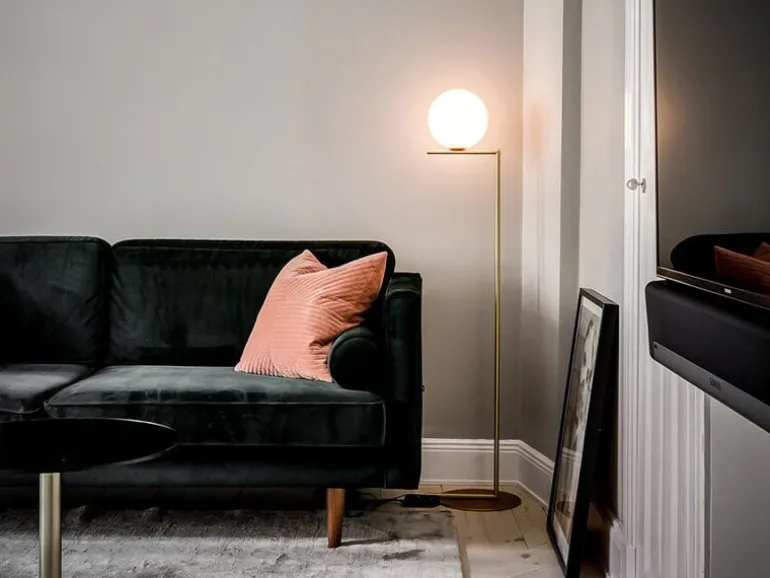 Flos IC F1 golvlampa, svart