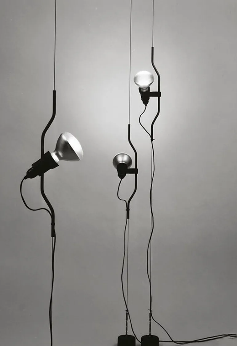 Flos Parentesi 50 golvlampa, turkos, dimbar