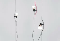 Flos Parentesi golvlampa, röd, dimbar