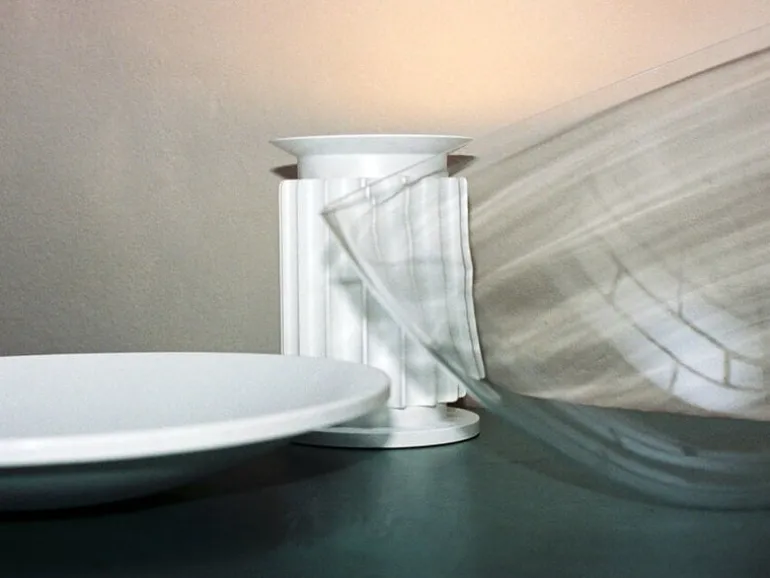 Flos Taccia bordslampa, mattvit