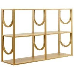 Fogia Arch hylla, hög, lackad ek