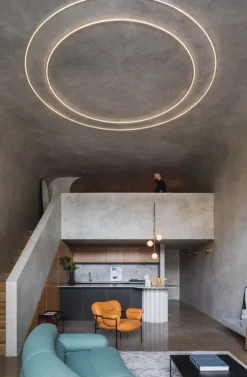 Fogia Bollo loungefåtölj, cognac läder - svart