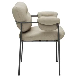 Fogia Bollo stol, Lido 16 beige - svart