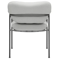 Fogia Bollo stol, Lido 27 silver - svart