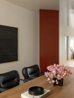 Fogia Bollo stol, svart läder - svart