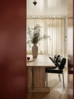 Fogia Bollo stol, svart läder - svart