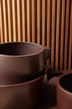 Fogia Ceramics kruka, brun