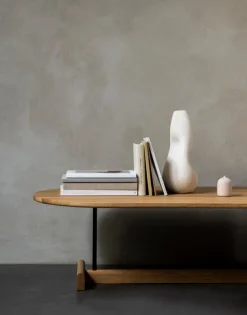 Fogia Koku soffbord, ovalt, lackad ek