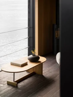 Fogia Koku soffbord, ovalt, lackad ek