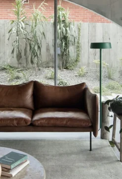 Fogia Tiki 2-sitssoffa, svart stål - Vintage Rangers-läder