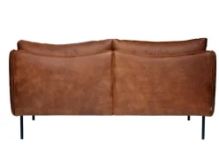 Fogia Tiki 2-sitssoffa, svart stål - Vintage Rangers-läder