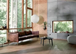 Fogia Tiki 3-sitssoffa, svart stål - Vintage Rangers-läder