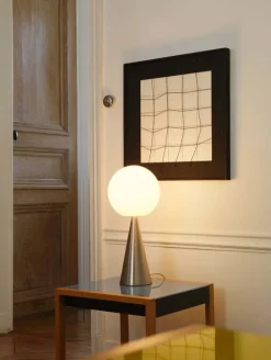 FontanaArte Bilia bordslampa, nickel