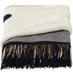 Form & Refine Aymara pläd, 190 x 130 cm, krämigt mönster