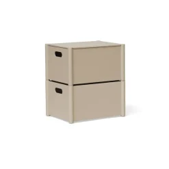 Form & Refine Pillar förvaringslåda, medium, varmgrå