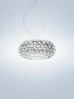 Foscarini Caboche Plus pendellampa, medium, dimbar, klar