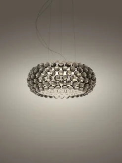 Foscarini Caboche Plus pendellampa, medium, dimbar, grå