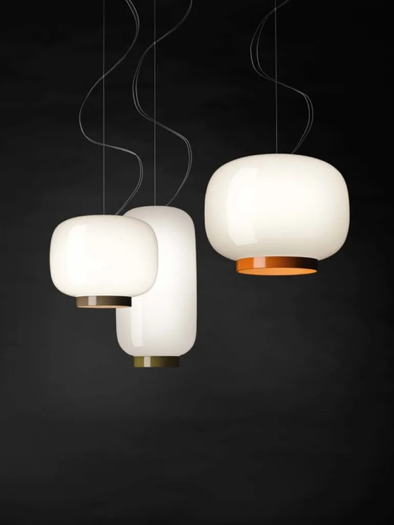 Foscarini Chouchin Reverse 2 pendellampa, vit - grön