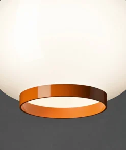 Foscarini Chouchin Reverse 1 pendellampa, vit - orange