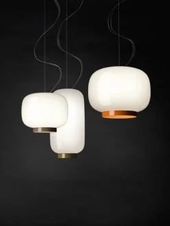 Foscarini Chouchin Reverse 3 taklampa, vit - grå